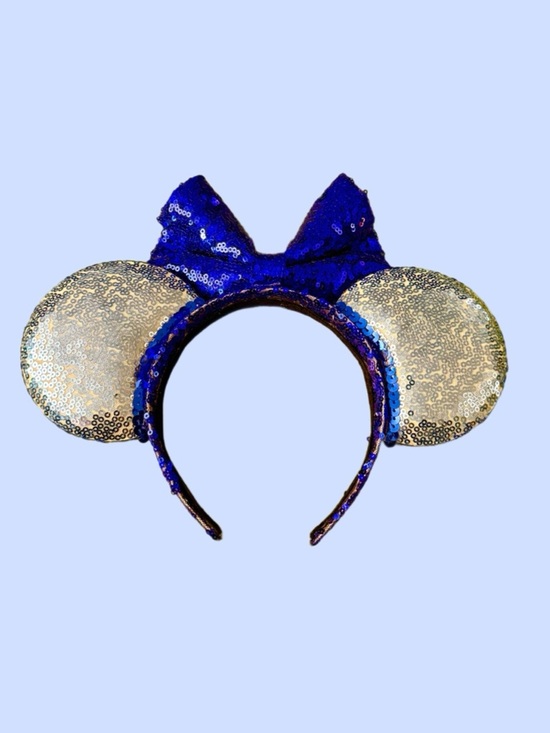 Disney Inspired Handmade STITCH Blue Sequins Ears - NWOT main image 4